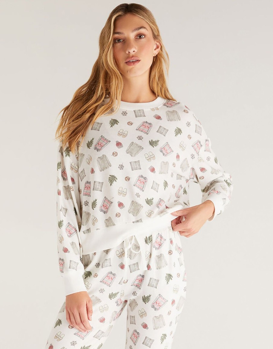 Women Beach Bunny Lounge | Elle Cozy Vibes Top By Z Supply