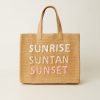 Women Beach Bunny Bags | Sunrise, Suntan, Sunset Tote By Btb Los Angeles