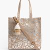 Women Beach Bunny Bags | Leopard Handwoven Jute Brown Tote With Tassel By America & Beyond