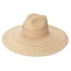 Women Beach Bunny Hats | Raffia Braid Wide Brim Fedora With Suede Band By San Diego Hat Company