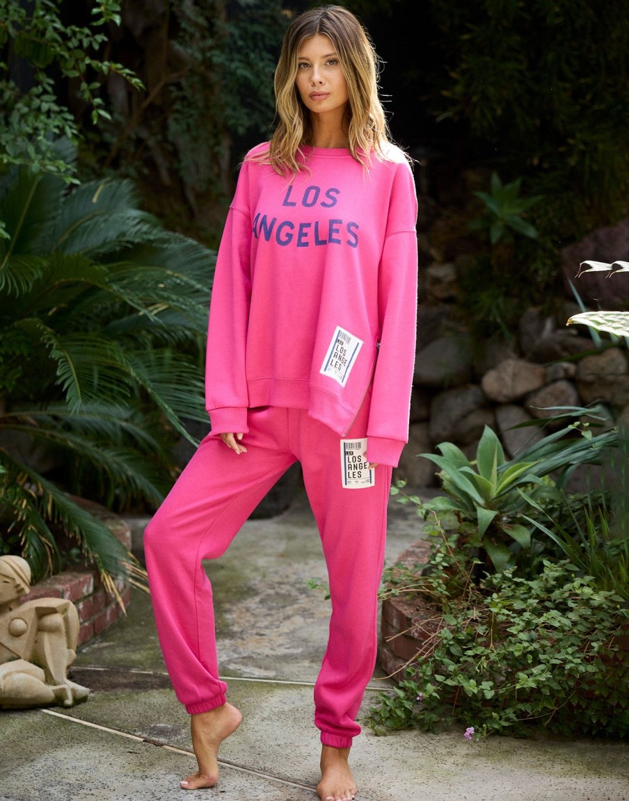 Women Beach Bunny Lounge | Los Angeles Boarding Pass Crewneck By Vintage Havana