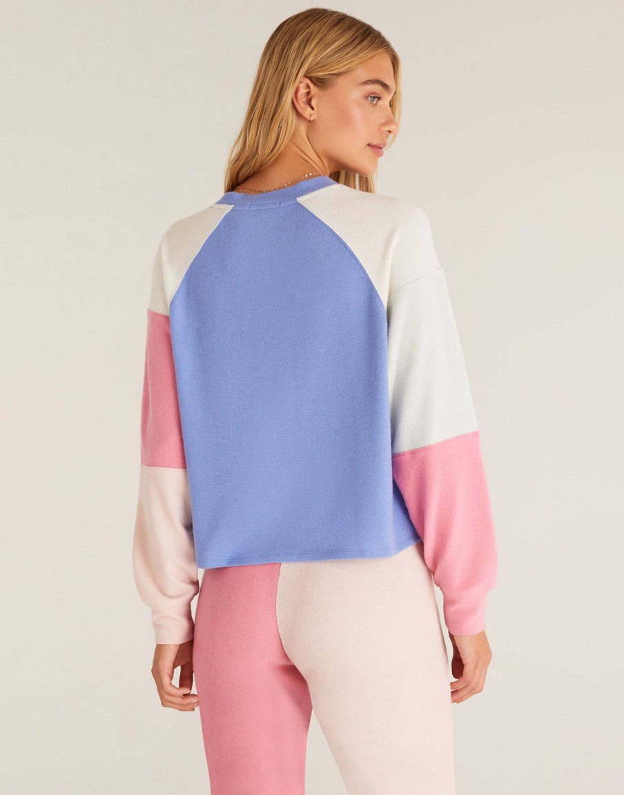 Women Beach Bunny Lounge | Color Block Raglan Top By Z Supply