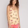 Women Beach Bunny Lounge | Spring Breeze Tank Top By P.J. Salvage