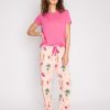 Women Beach Bunny Lounge | Playful Prints Pant By P.J. Salvage