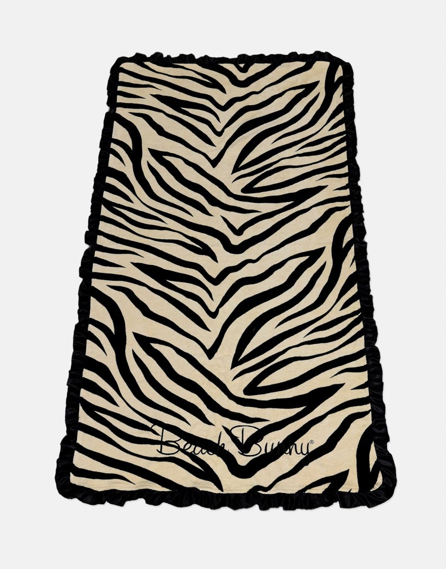 Women Beach Bunny Towels | Black/Nude Tiger Towel