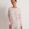 Women Beach Bunny Lounge | Be Mine Heart Long Sleeve Top By Z Supply