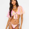 Women Beach Bunny Tops & Bottoms | Mae Tie Front Top