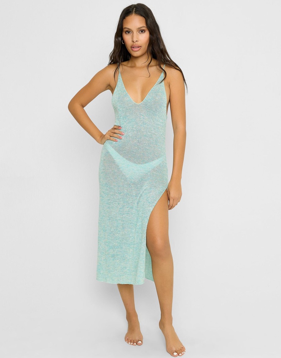 Women Beach Bunny Cover Ups | Golden Girl Maxi Dress