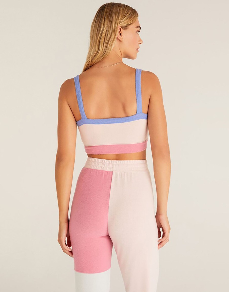 Women Beach Bunny Lounge | Color Block Scoop Bra By Z Supply