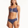 Women Beach Bunny Swim Tops | Shoreline Lace Up Bralette Top By Sea Level