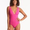 Women Beach Bunny One Pieces | Vesper Longline One Piece By Sea Level