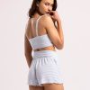 Women Beach Bunny Lounge | Cross Over Stripe Short By Z Supply