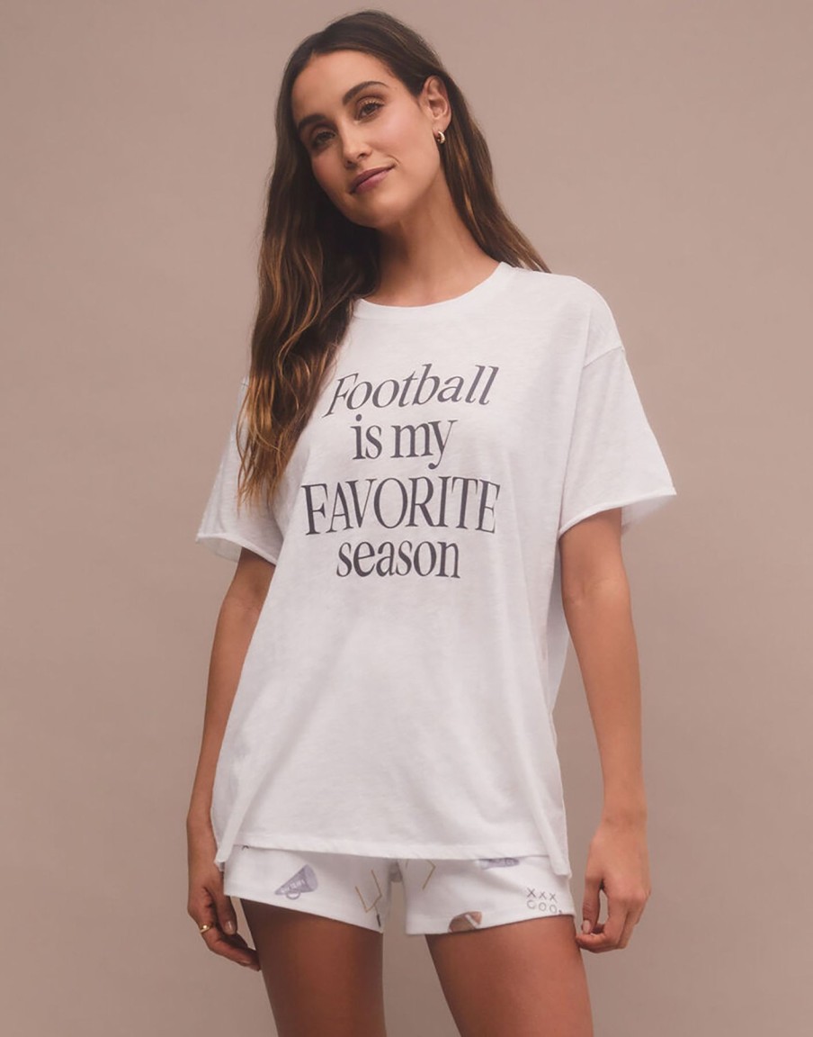 Women Beach Bunny Lounge | Boyfriend Football Tee By Z Supply