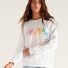 Women Beach Bunny Lounge | Vintage Palm Sweatshirt By Z Supply