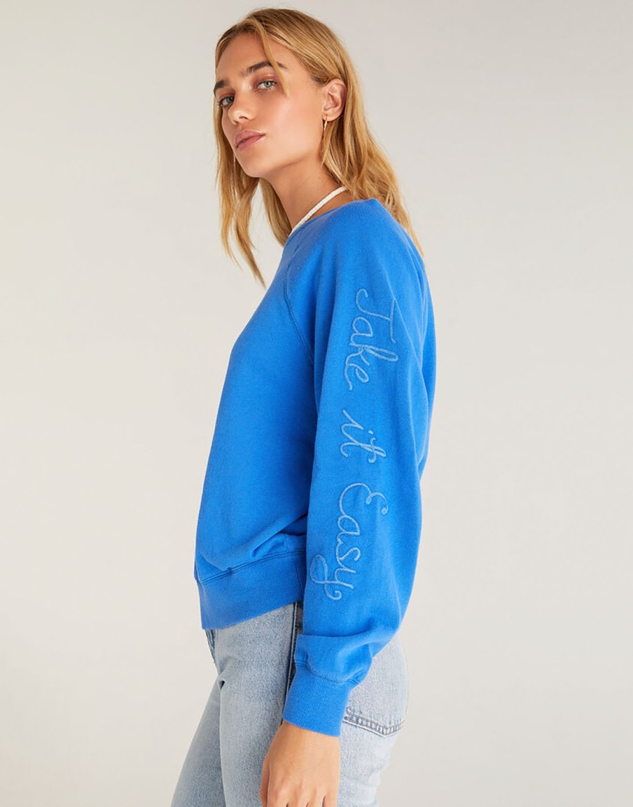 Women Beach Bunny Lounge | Vintage Statement Sweatshirt By Z Supply