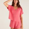 Women Beach Bunny Lounge | Harper Rib V-Neck Top By Z Supply