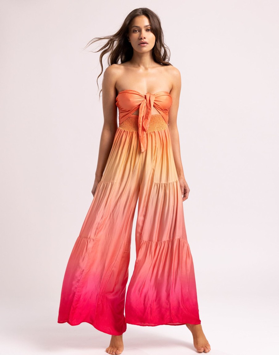 Women Beach Bunny Tops & Bottoms | Dip Dye Jumpsuit