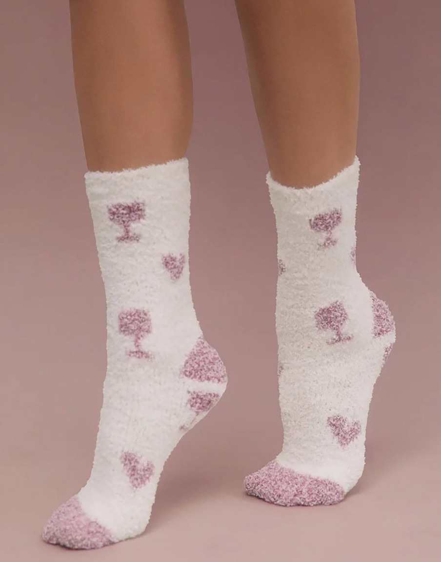 Women Beach Bunny Lounge | 2-Pack Plush Wine Socks By Z Supply