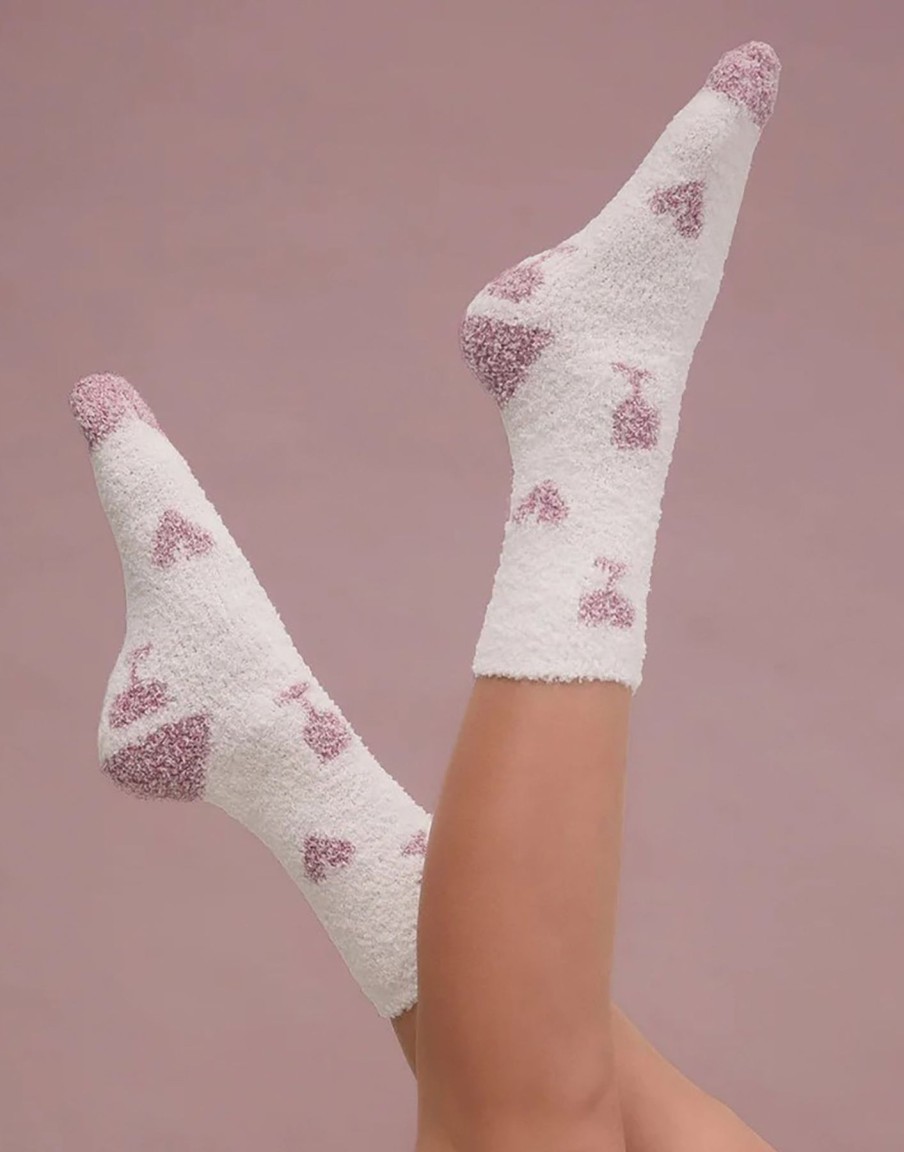 Women Beach Bunny Lounge | 2-Pack Plush Wine Socks By Z Supply