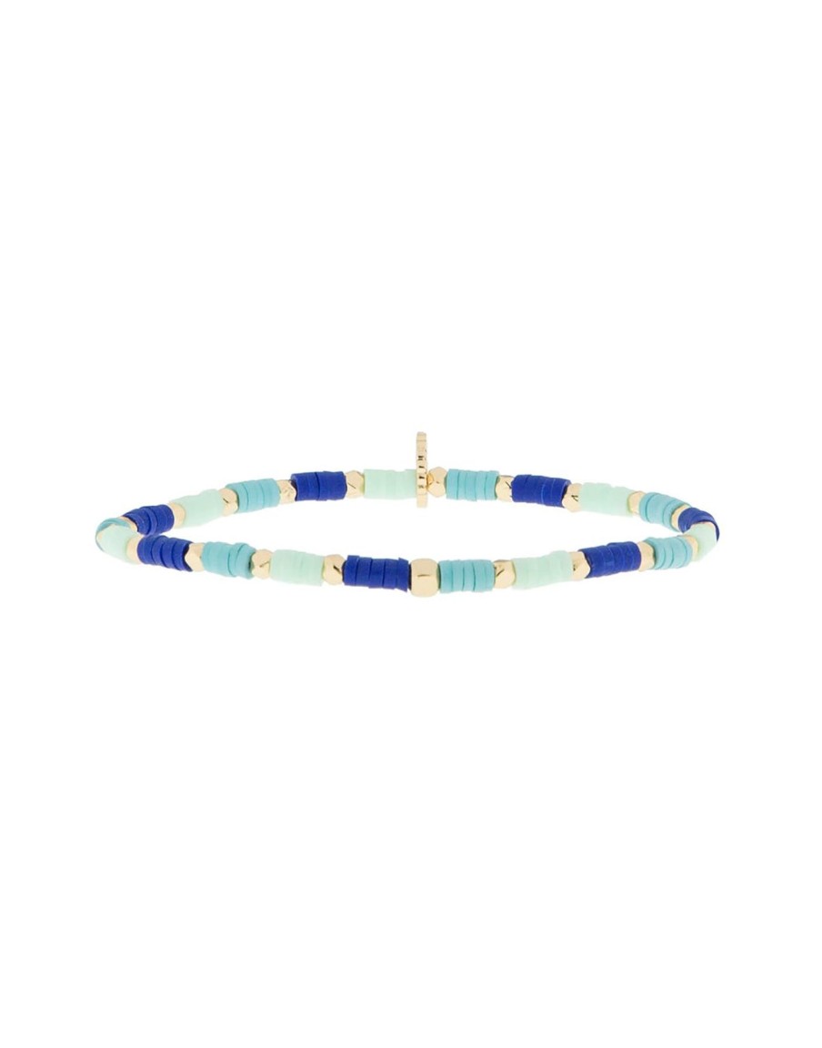 Women Beach Bunny Jewelry | Mini Heishi Stretch Bracelet By Marlyn Schiff